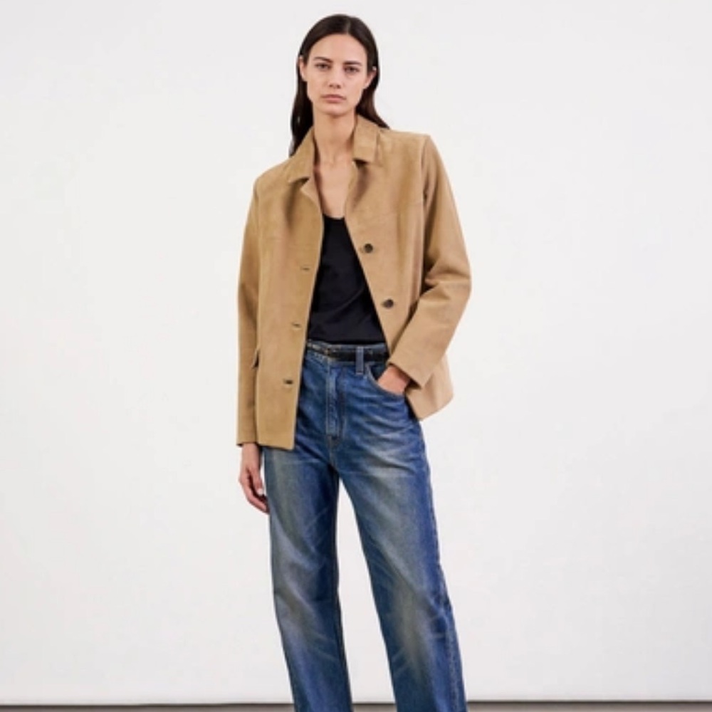 Nili Lotan Claude Suede Jacket Size XS